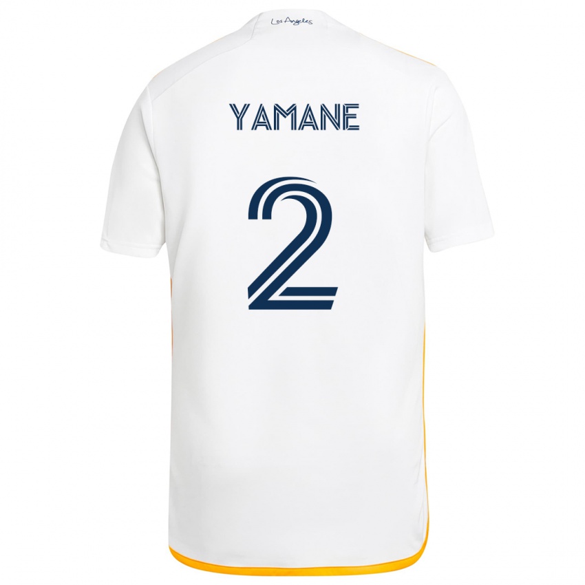 Niño Camiseta Miki Yamane #2 Blanco Amarillo 1ª Equipación 2024/25 La Camisa