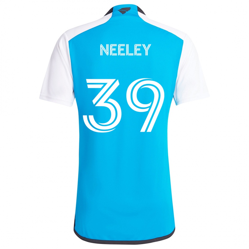 Niño Camiseta Jack Neeley #39 Azul Blanco 1ª Equipación 2024/25 La Camisa