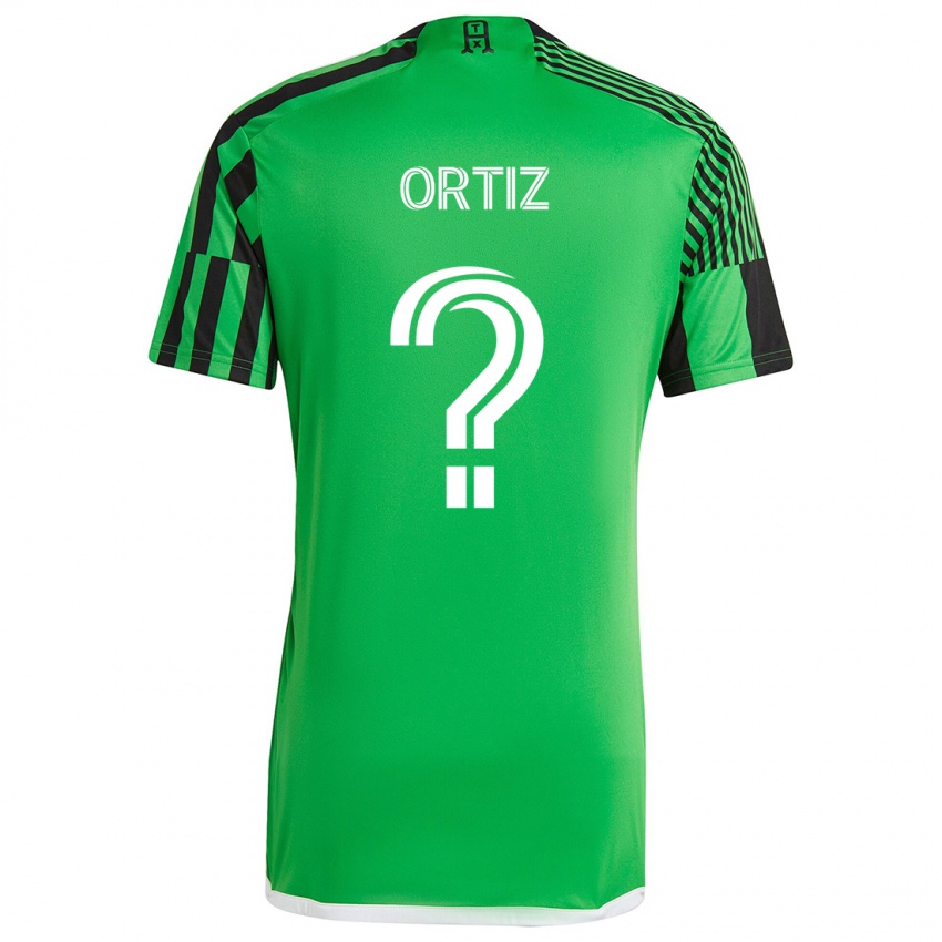 Niño Camiseta Viggo Ortiz #0 Verde Negro 1ª Equipación 2024/25 La Camisa