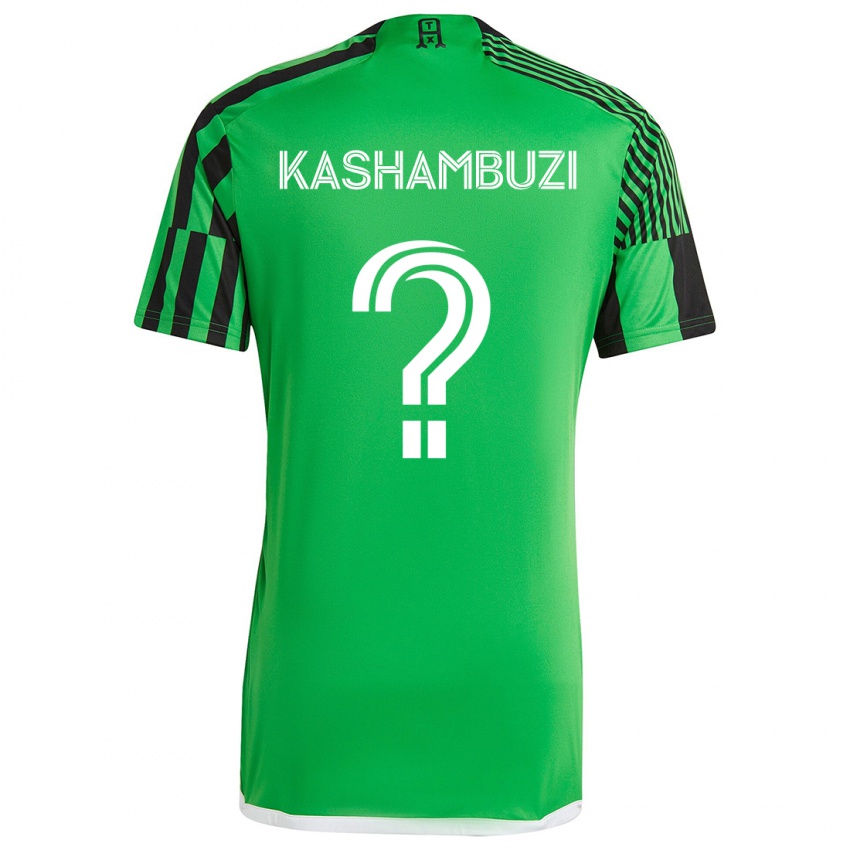 Niño Camiseta Nick Kashambuzi #0 Verde Negro 1ª Equipación 2024/25 La Camisa