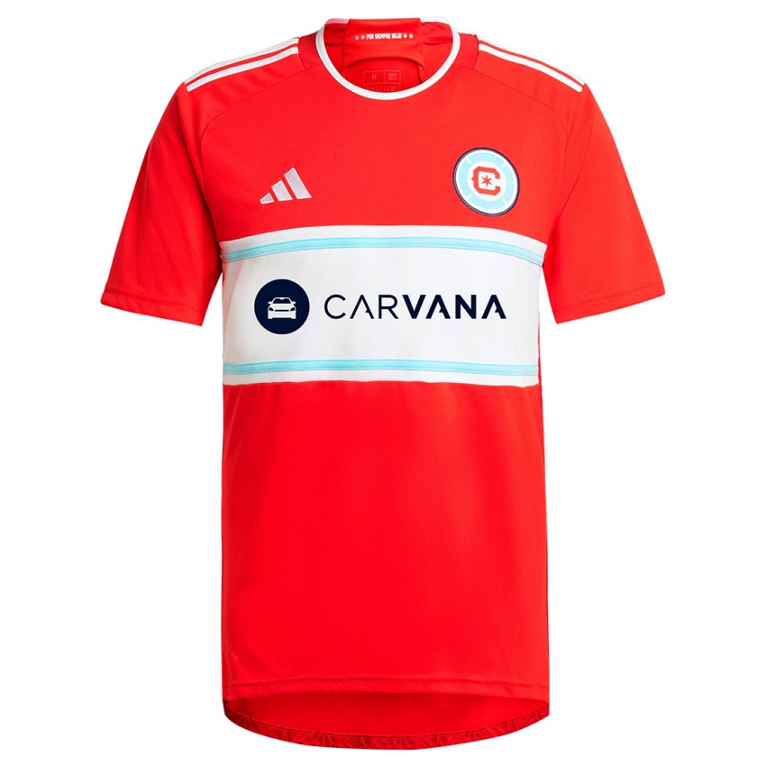 Niño Camiseta Kellyn Acosta #23 Rojo Blanco 1ª Equipación 2024/25 La Camisa