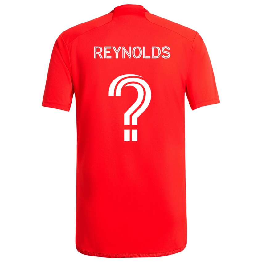 Niño Camiseta Justin Reynolds #0 Rojo Blanco 1ª Equipación 2024/25 La Camisa