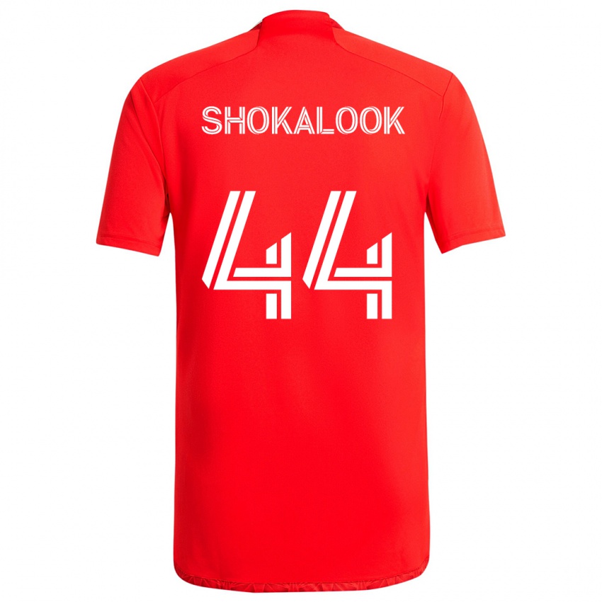 Niño Camiseta Jason Shokalook #44 Rojo Blanco 1ª Equipación 2024/25 La Camisa