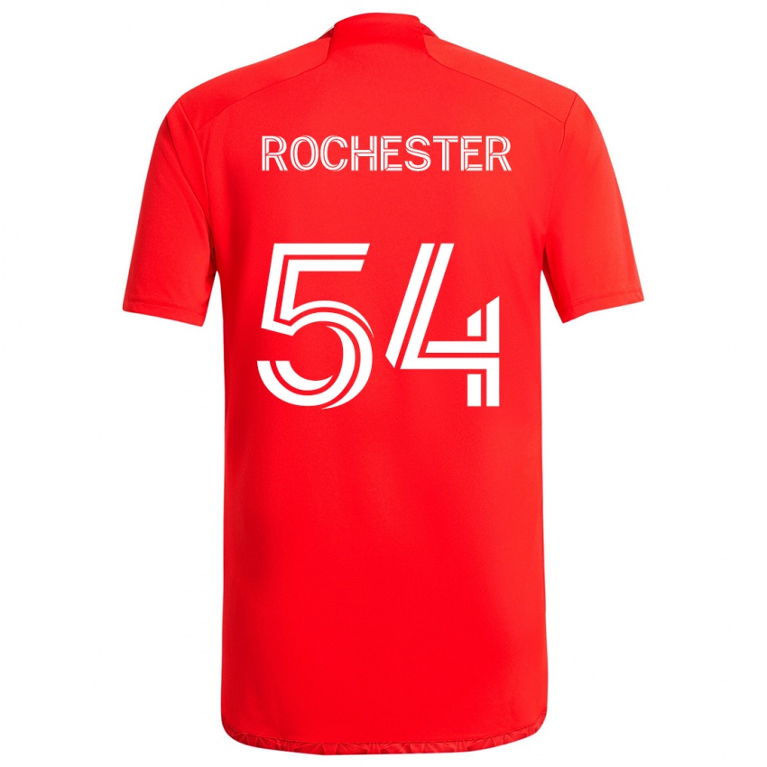 Niño Camiseta Lamonth Rochester #54 Rojo Blanco 1ª Equipación 2024/25 La Camisa