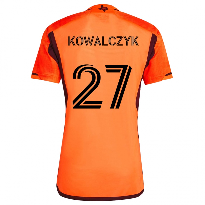 Niño Camiseta Sebastian Kowalczyk #27 Naranja Negro 1ª Equipación 2024/25 La Camisa