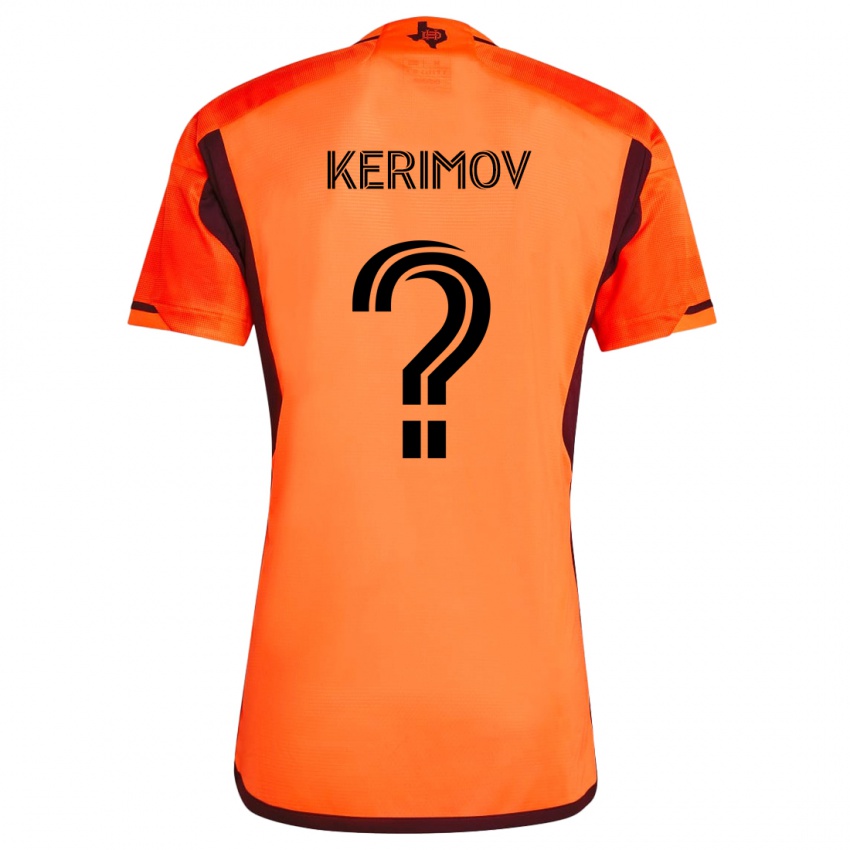 Niño Camiseta Roman Kerimov #0 Naranja Negro 1ª Equipación 2024/25 La Camisa