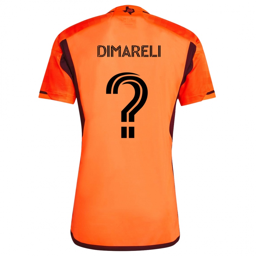 Niño Camiseta Mattheo Dimareli #0 Naranja Negro 1ª Equipación 2024/25 La Camisa