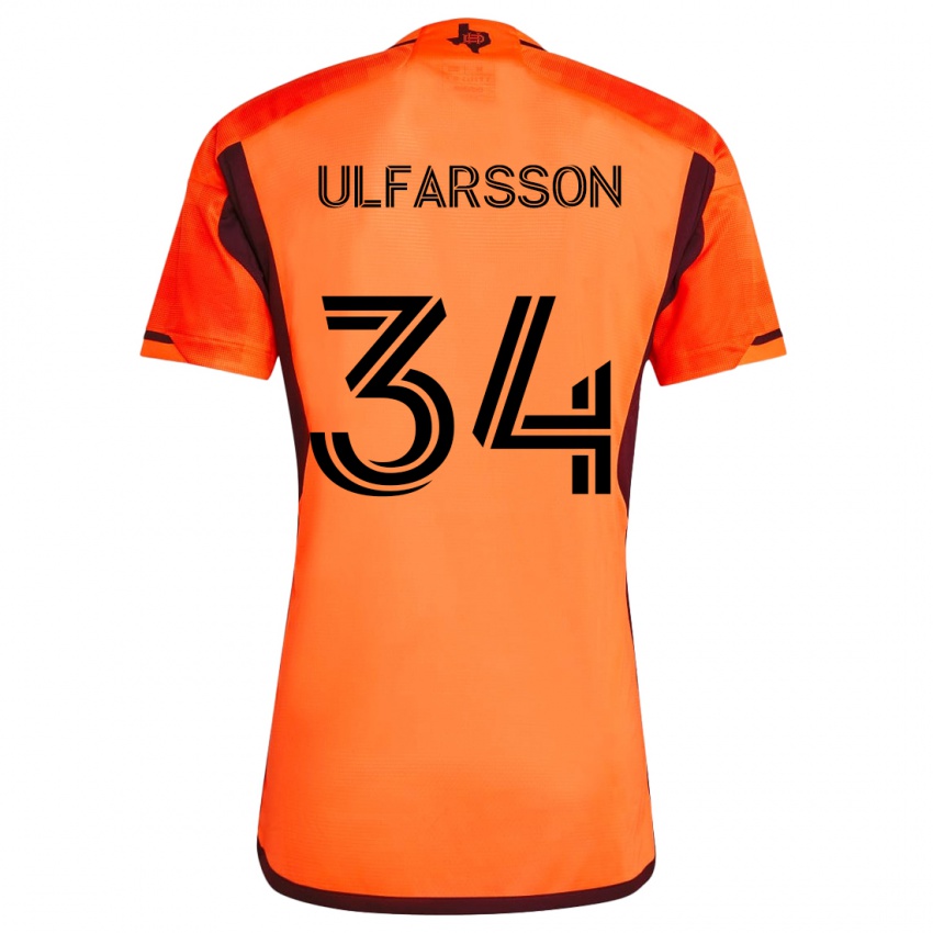 Niño Camiseta Thor Úlfarsson #34 Naranja Negro 1ª Equipación 2024/25 La Camisa