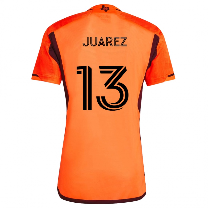 Niño Camiseta Jathan Juarez #13 Naranja Negro 1ª Equipación 2024/25 La Camisa