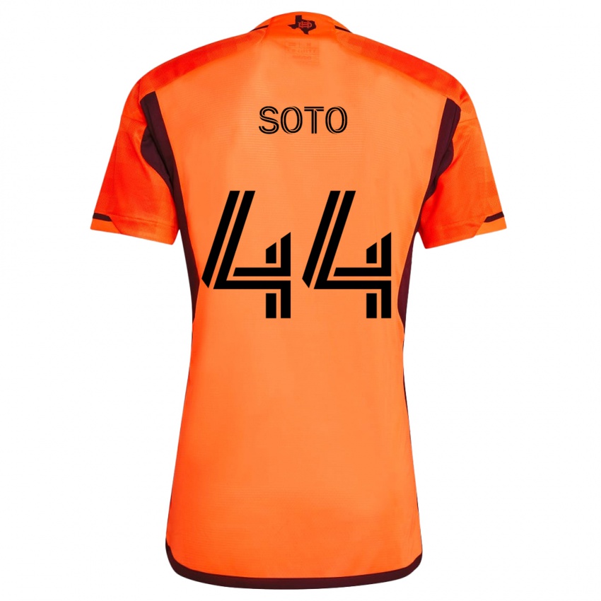 Niño Camiseta Ezekiel Soto #44 Naranja Negro 1ª Equipación 2024/25 La Camisa