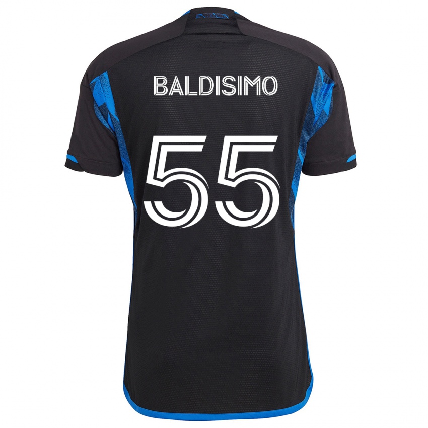 Niño Camiseta Michael Baldisimo #55 Azul Negro 1ª Equipación 2024/25 La Camisa