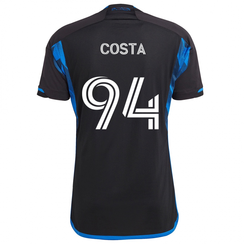 Niño Camiseta Vítor Costa #94 Azul Negro 1ª Equipación 2024/25 La Camisa