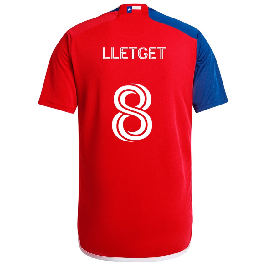 Niño Camiseta Sebastian Lletget #8 Azul Rojo 1ª Equipación 2024/25 La Camisa