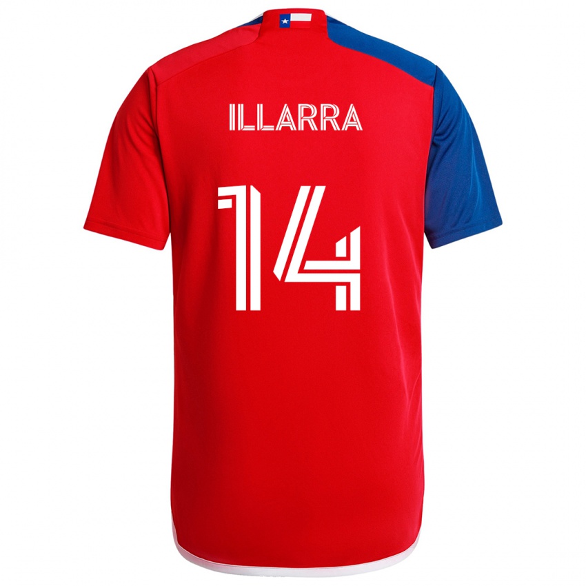 Niño Camiseta Asier Illarramendi #14 Azul Rojo 1ª Equipación 2024/25 La Camisa