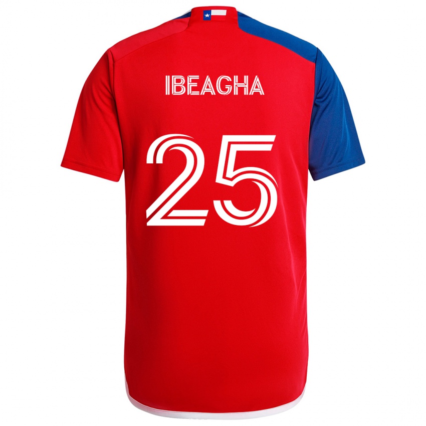 Niño Camiseta Sebastien Ibeagha #25 Azul Rojo 1ª Equipación 2024/25 La Camisa