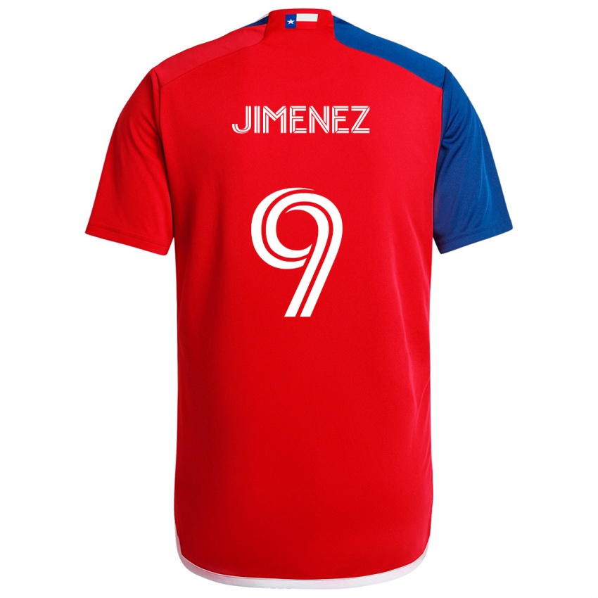 Niño Camiseta Jesús Jiménez #9 Azul Rojo 1ª Equipación 2024/25 La Camisa