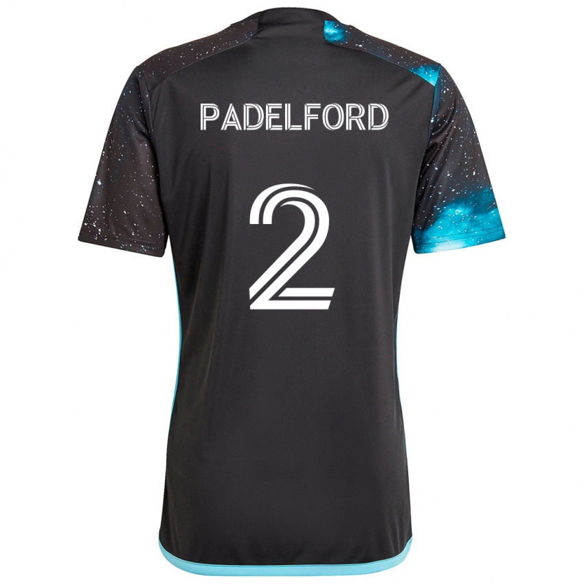 Niño Camiseta Devin Padelford #2 Azul Negro 1ª Equipación 2024/25 La Camisa