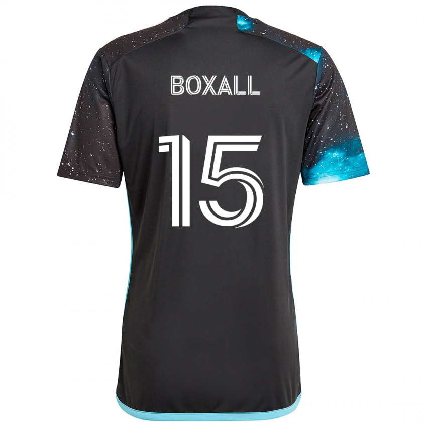 Niño Camiseta Michael Boxall #15 Azul Negro 1ª Equipación 2024/25 La Camisa