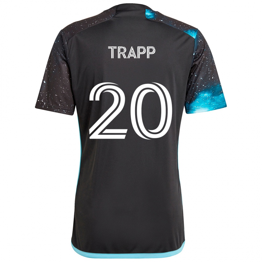 Niño Camiseta Wil Trapp #20 Azul Negro 1ª Equipación 2024/25 La Camisa