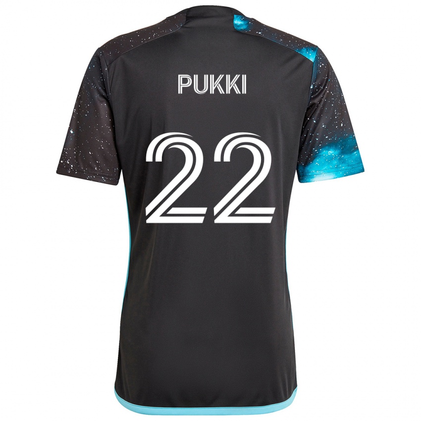 Niño Camiseta Teemu Pukki #22 Azul Negro 1ª Equipación 2024/25 La Camisa