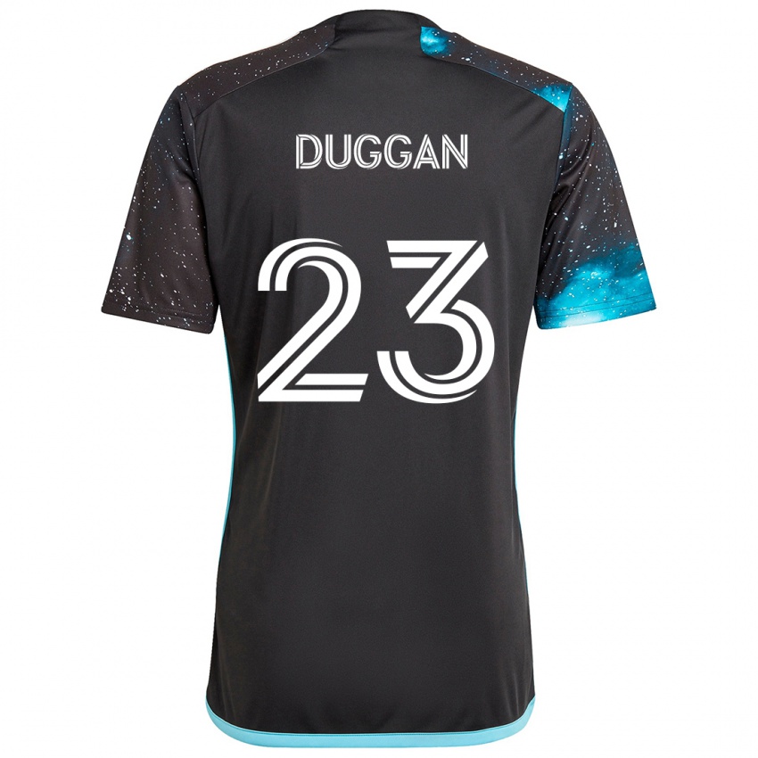 Niño Camiseta Morris Duggan #23 Azul Negro 1ª Equipación 2024/25 La Camisa