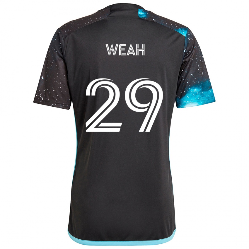 Niño Camiseta Patrick Weah #29 Azul Negro 1ª Equipación 2024/25 La Camisa