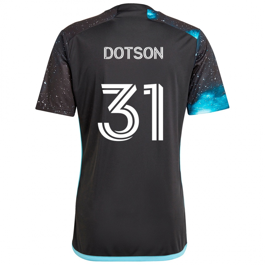 Niño Camiseta Hassani Dotson #31 Azul Negro 1ª Equipación 2024/25 La Camisa