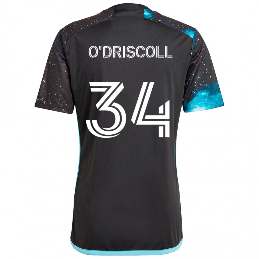 Niño Camiseta Rory O'driscoll #34 Azul Negro 1ª Equipación 2024/25 La Camisa