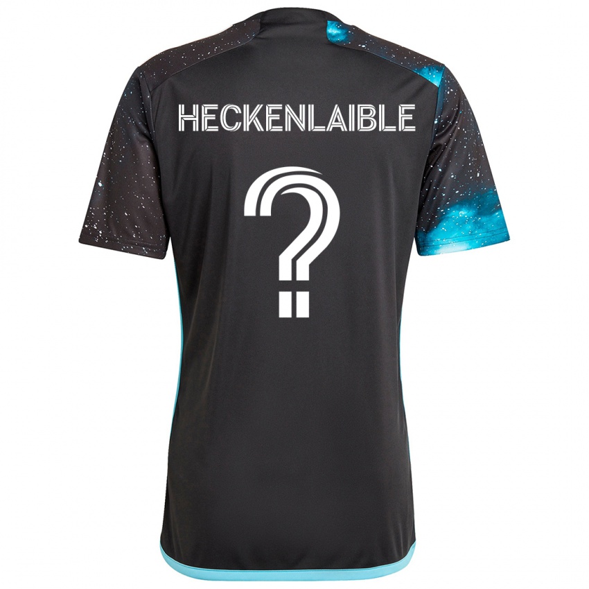 Niño Camiseta Andrew Heckenlaible #0 Azul Negro 1ª Equipación 2024/25 La Camisa