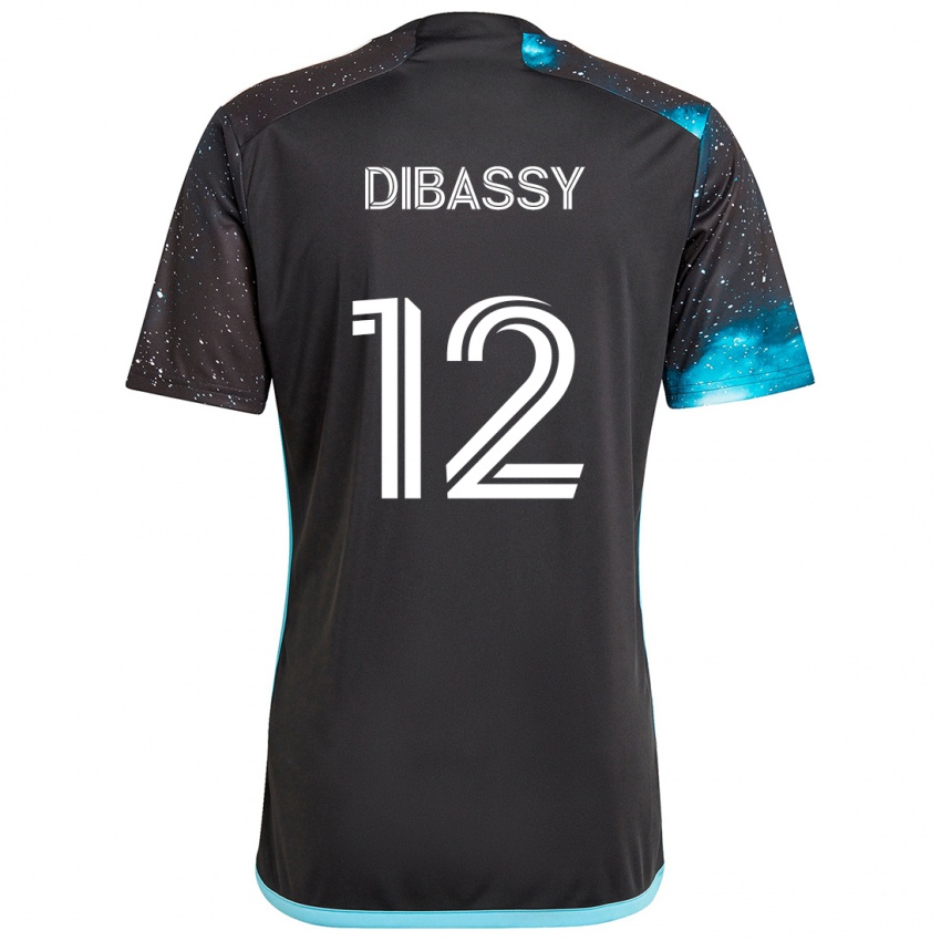 Niño Camiseta Bakaye Dibassy #12 Azul Negro 1ª Equipación 2024/25 La Camisa