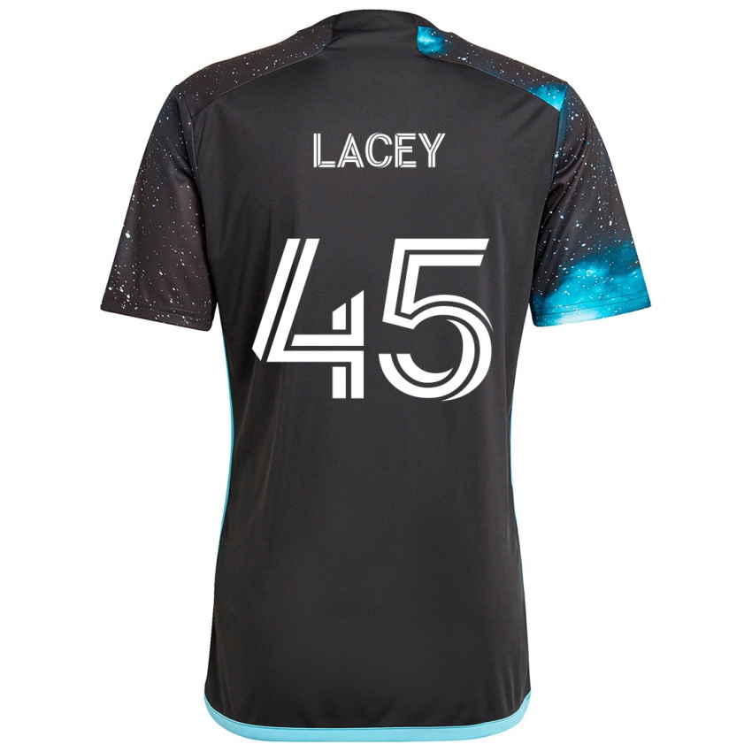 Niño Camiseta Kameron Lacey #45 Azul Negro 1ª Equipación 2024/25 La Camisa