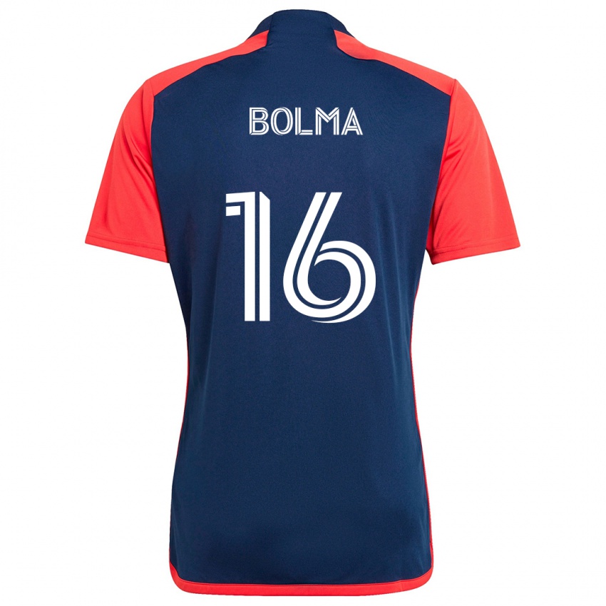 Niño Camiseta Josh Bolma #16 Azul Rojo 1ª Equipación 2024/25 La Camisa