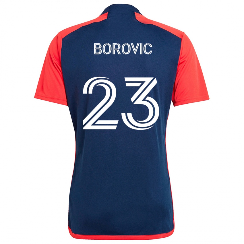 Niño Camiseta Luka Borovic #23 Azul Rojo 1ª Equipación 2024/25 La Camisa