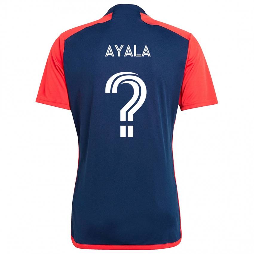 Niño Camiseta Paolo Ayala #0 Azul Rojo 1ª Equipación 2024/25 La Camisa