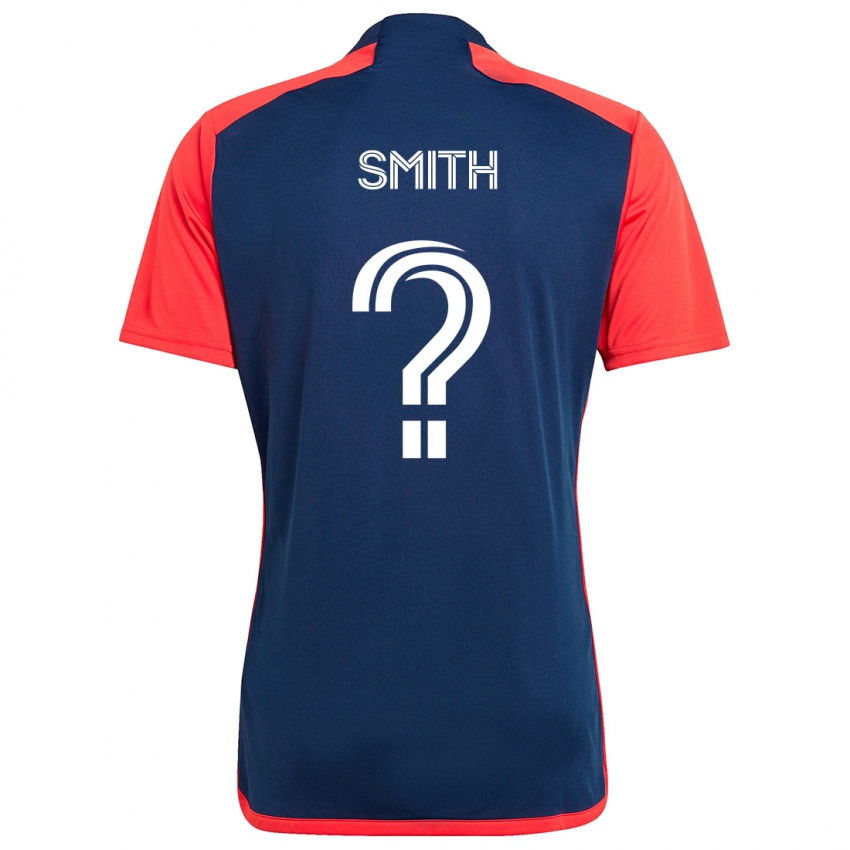 Niño Camiseta Braedon Smith #0 Azul Rojo 1ª Equipación 2024/25 La Camisa