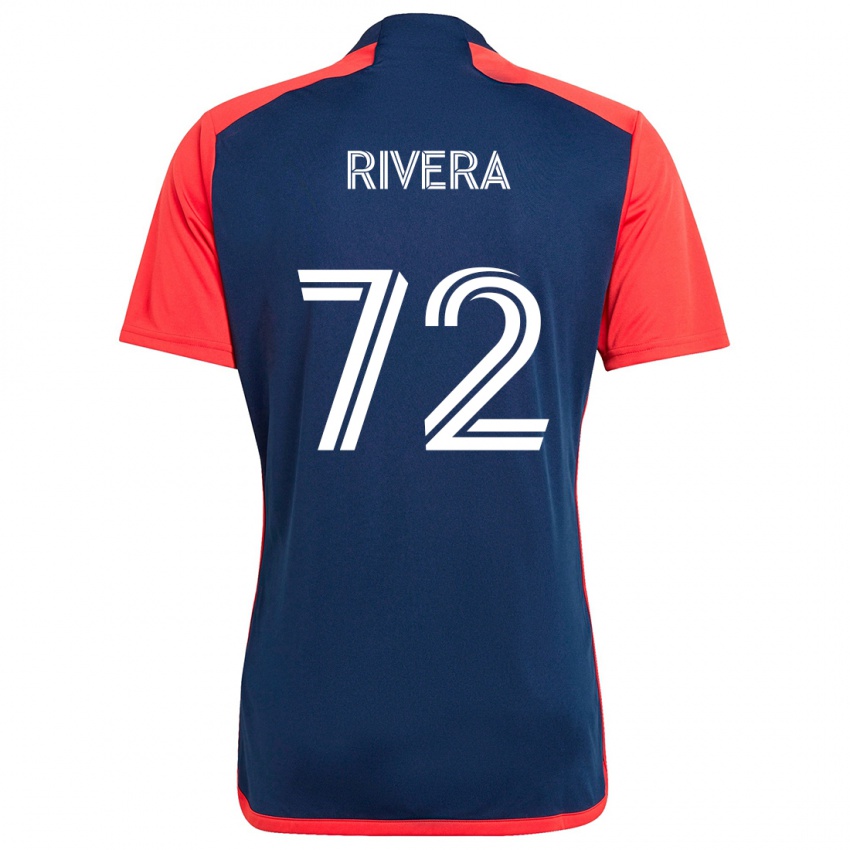 Niño Camiseta Damián Rivera #72 Azul Rojo 1ª Equipación 2024/25 La Camisa