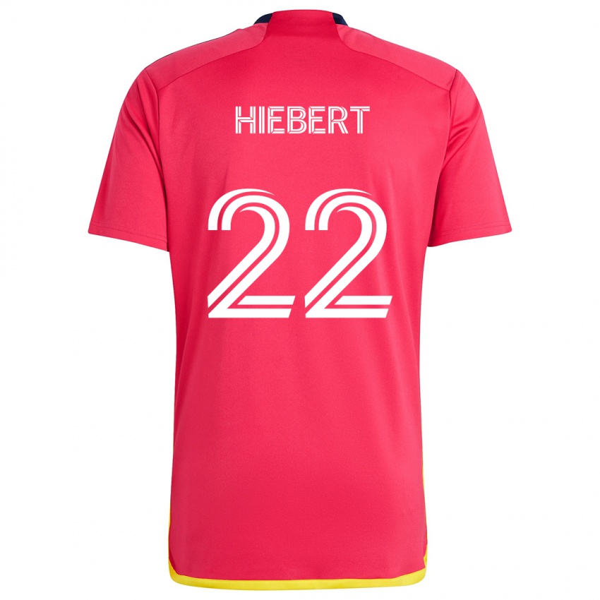 Niño Camiseta Kyle Hiebert #22 Rojo Azul 1ª Equipación 2024/25 La Camisa