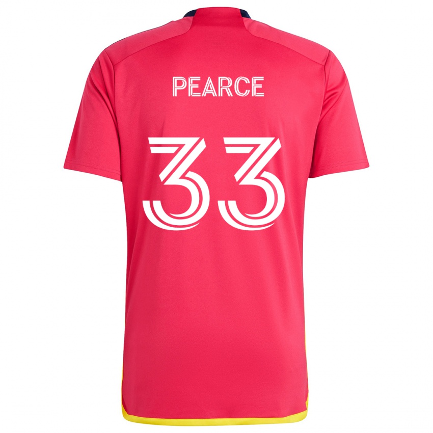 Niño Camiseta Tyson Pearce #33 Rojo Azul 1ª Equipación 2024/25 La Camisa