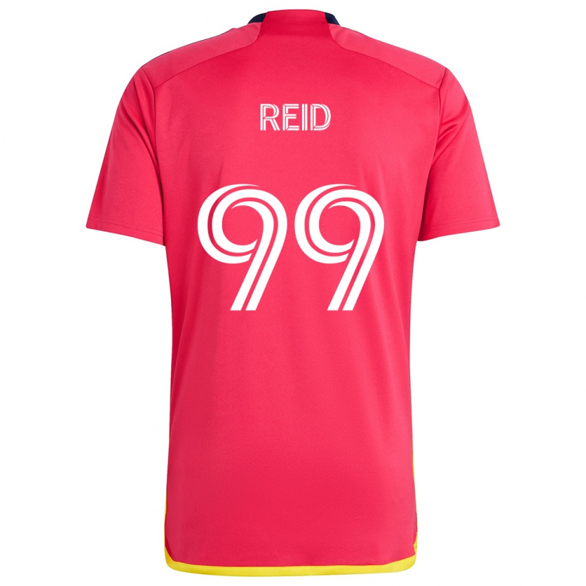 Niño Camiseta Jayden Reid #99 Rojo Azul 1ª Equipación 2024/25 La Camisa