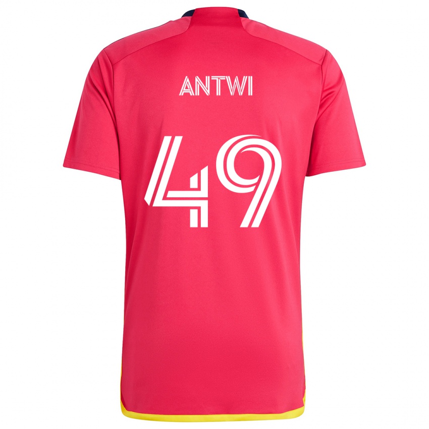 Niño Camiseta Seth Antwi #49 Rojo Azul 1ª Equipación 2024/25 La Camisa