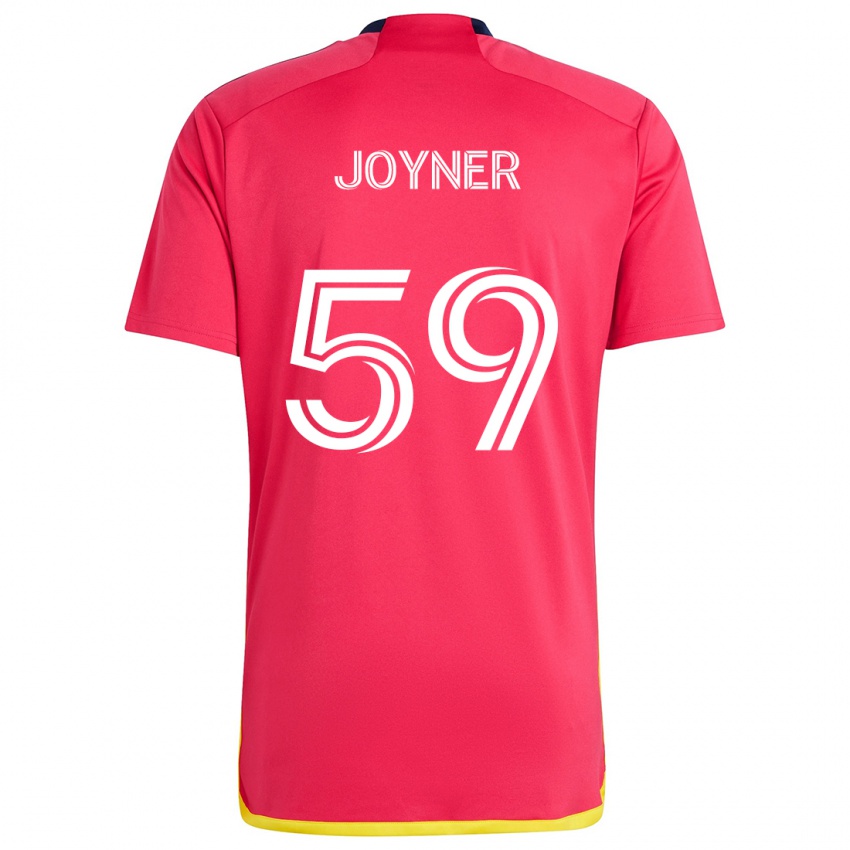 Niño Camiseta Mykhi Joyner #59 Rojo Azul 1ª Equipación 2024/25 La Camisa