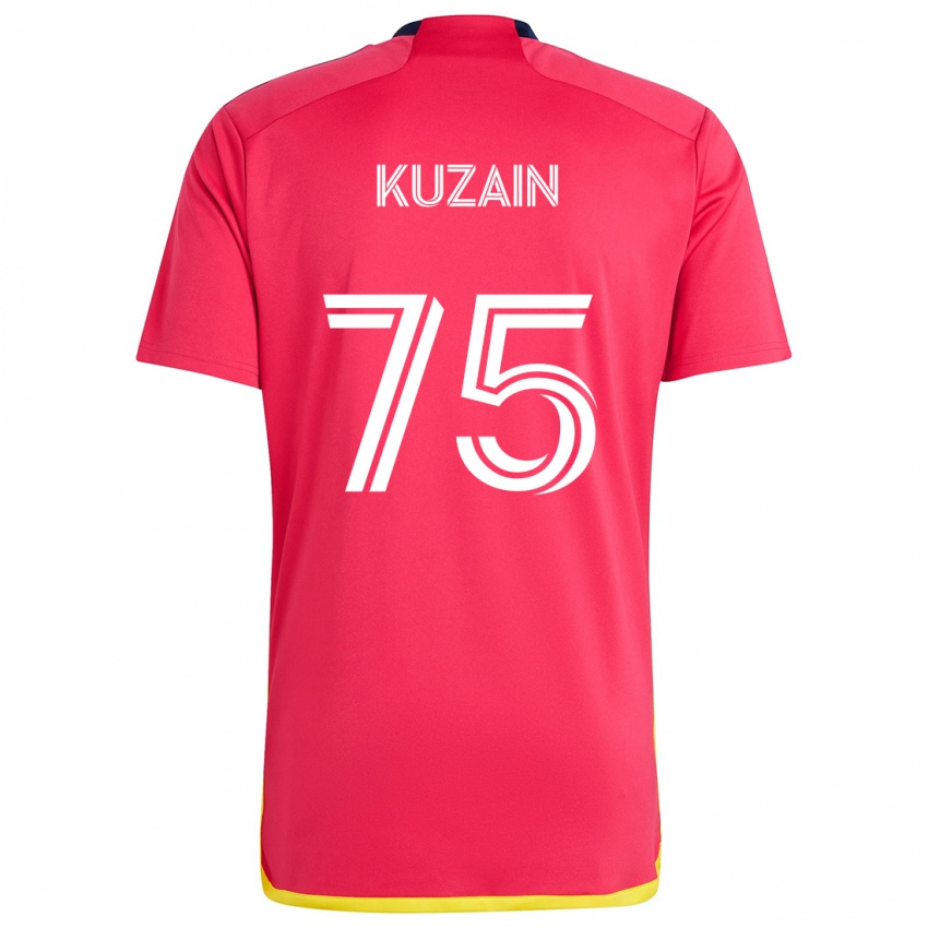 Niño Camiseta Wan Kuzain #75 Rojo Azul 1ª Equipación 2024/25 La Camisa