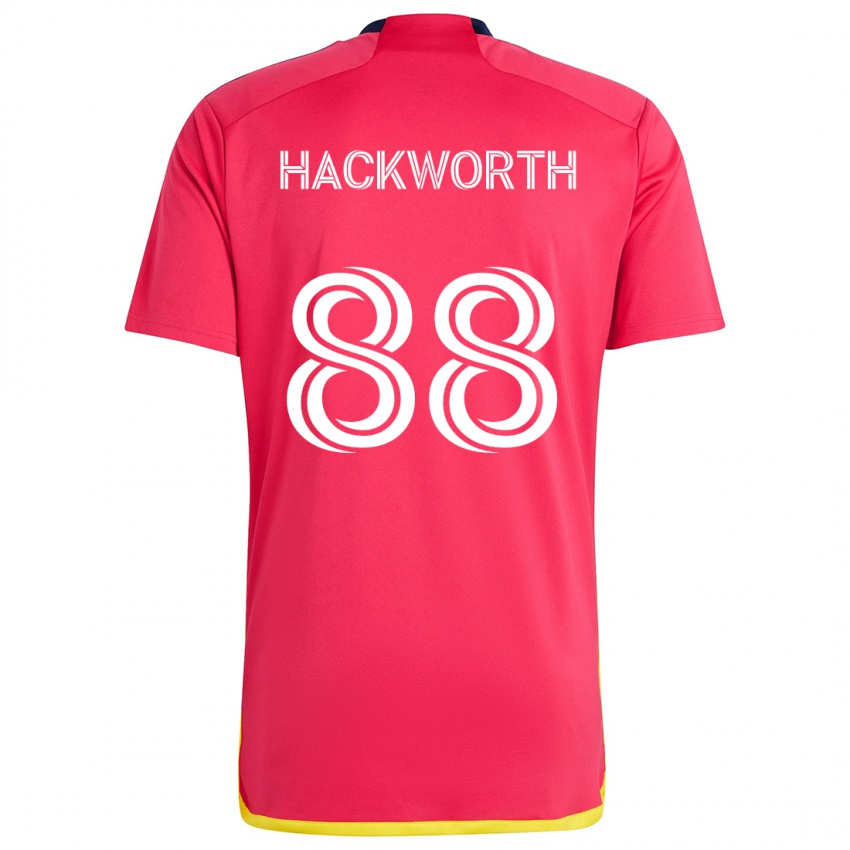 Niño Camiseta Larsen Hackworth #88 Rojo Azul 1ª Equipación 2024/25 La Camisa