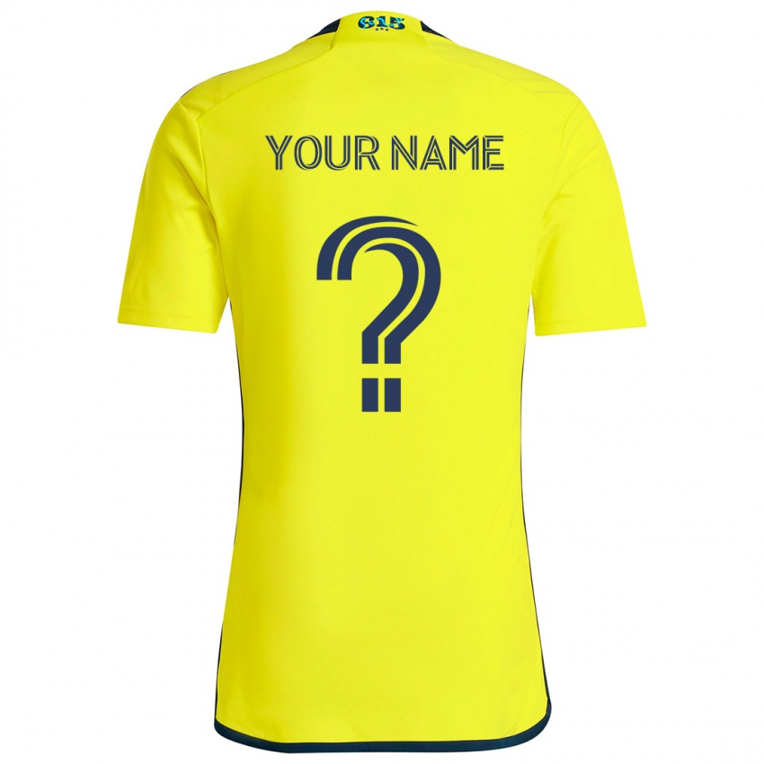 Niño Camiseta Ihren Namen #0 Amarillo Azul 1ª Equipación 2024/25 La Camisa