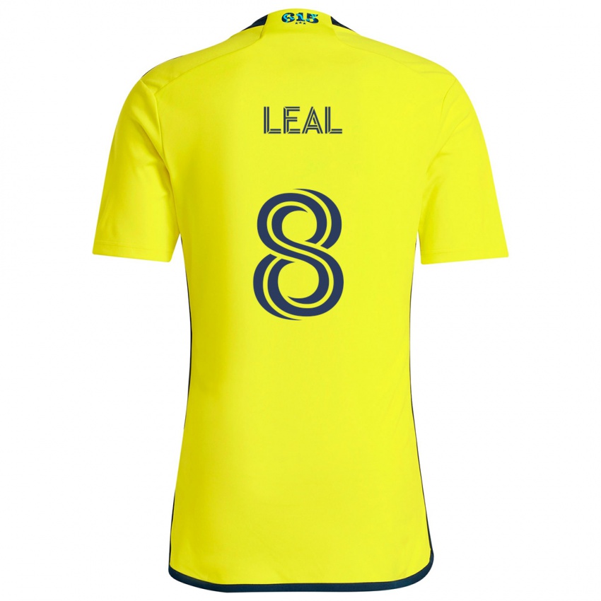 Niño Camiseta Randall Leal #8 Amarillo Azul 1ª Equipación 2024/25 La Camisa