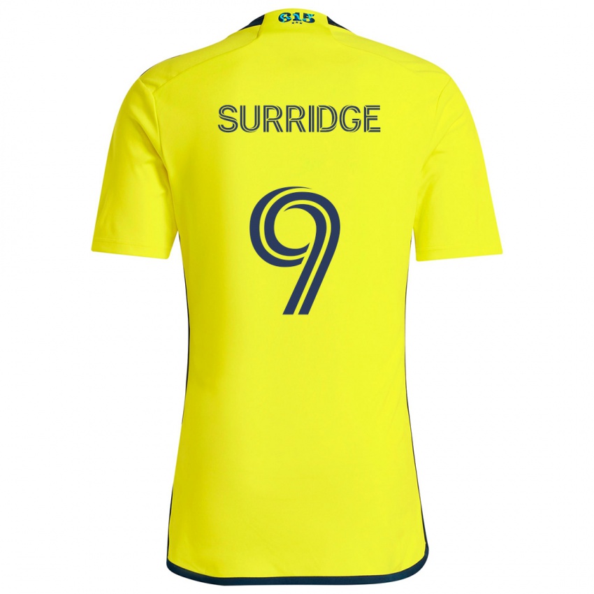 Niño Camiseta Sam Surridge #9 Amarillo Azul 1ª Equipación 2024/25 La Camisa