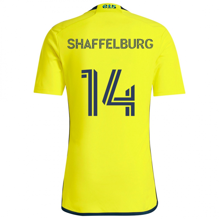 Niño Camiseta Jacob Shaffelburg #14 Amarillo Azul 1ª Equipación 2024/25 La Camisa