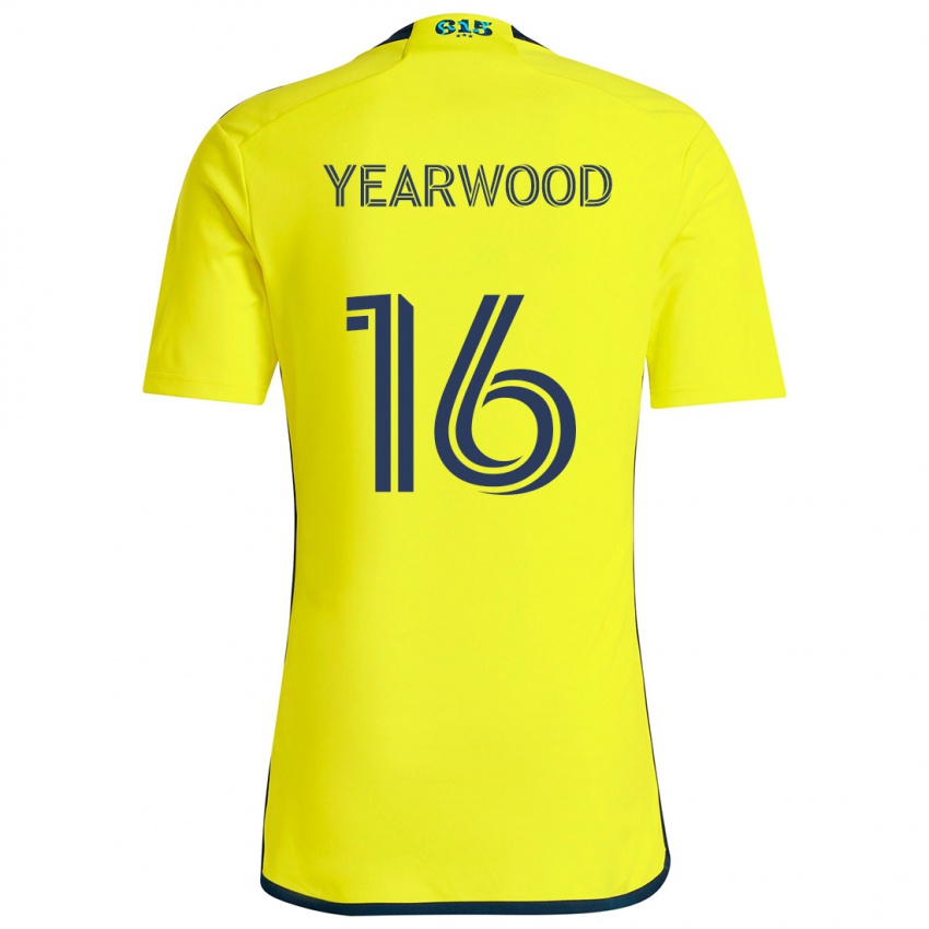 Niño Camiseta Dru Yearwood #16 Amarillo Azul 1ª Equipación 2024/25 La Camisa