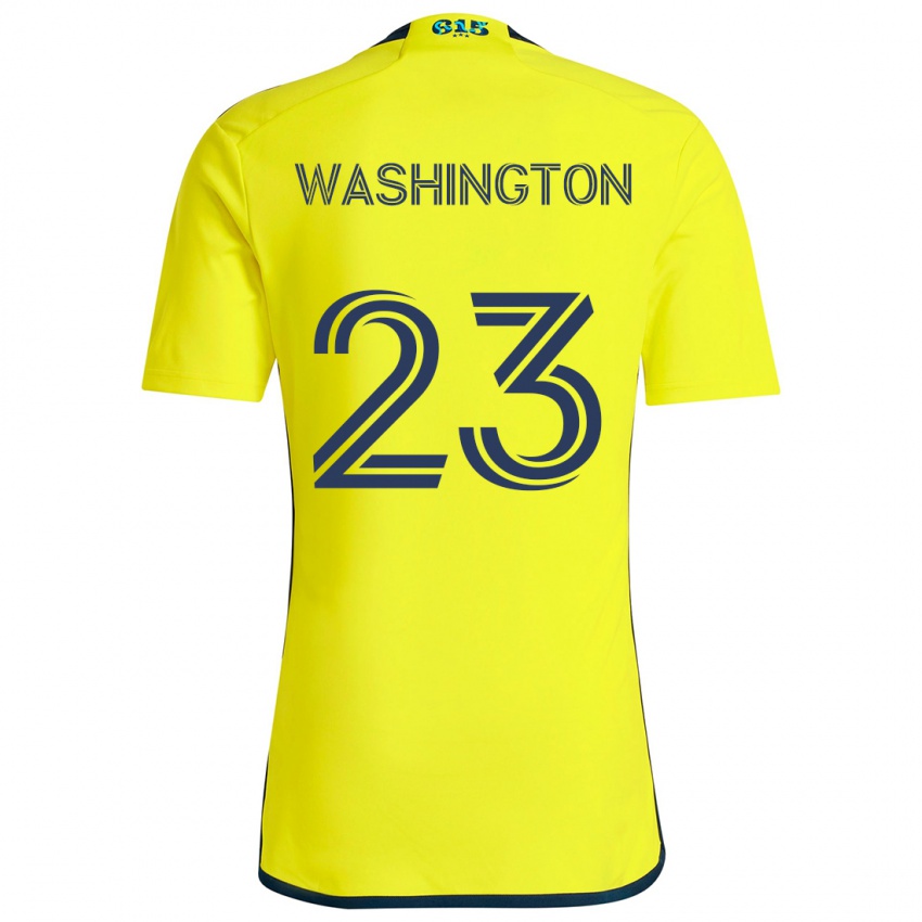 Niño Camiseta Taylor Washington #23 Amarillo Azul 1ª Equipación 2024/25 La Camisa