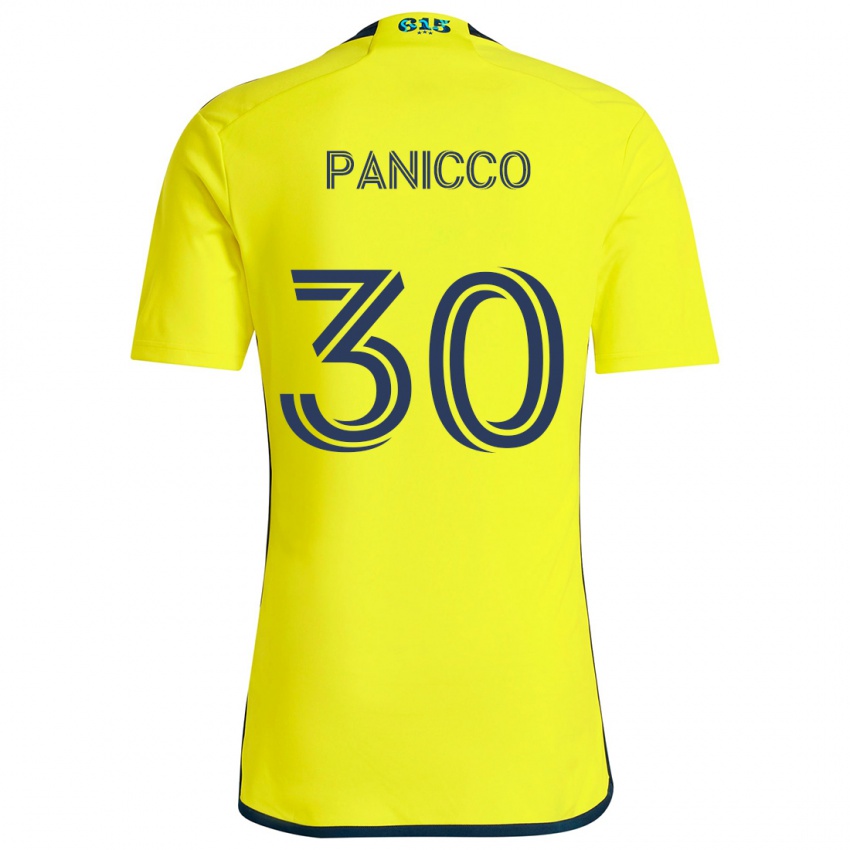 Niño Camiseta Elliot Panicco #30 Amarillo Azul 1ª Equipación 2024/25 La Camisa